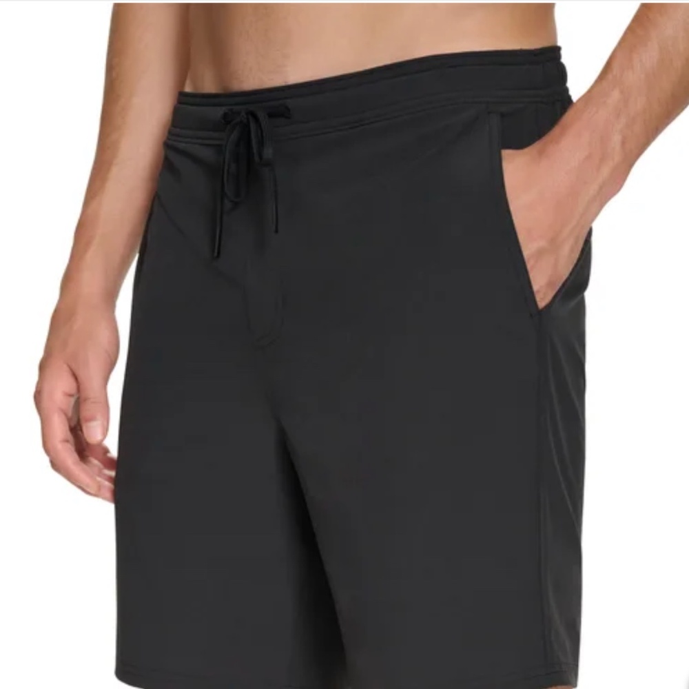 NEW Comfy Men’s Swim Trunks Shorts - Black (L/XL) 🌊 Built-In Liner & Quick Dry!